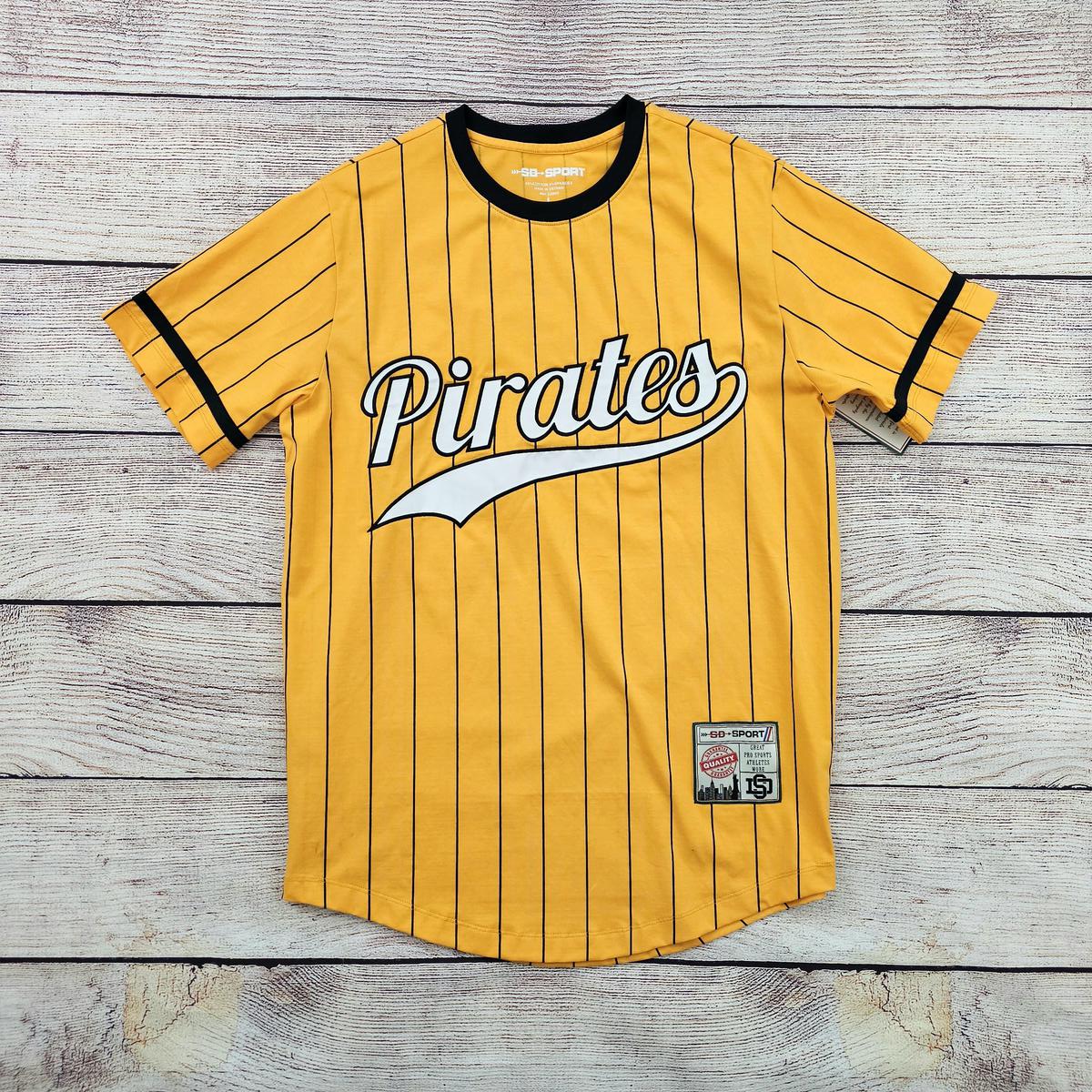 Vintage Pittsburgh Pirates Sand Knit Baseball Jersey, Size Small