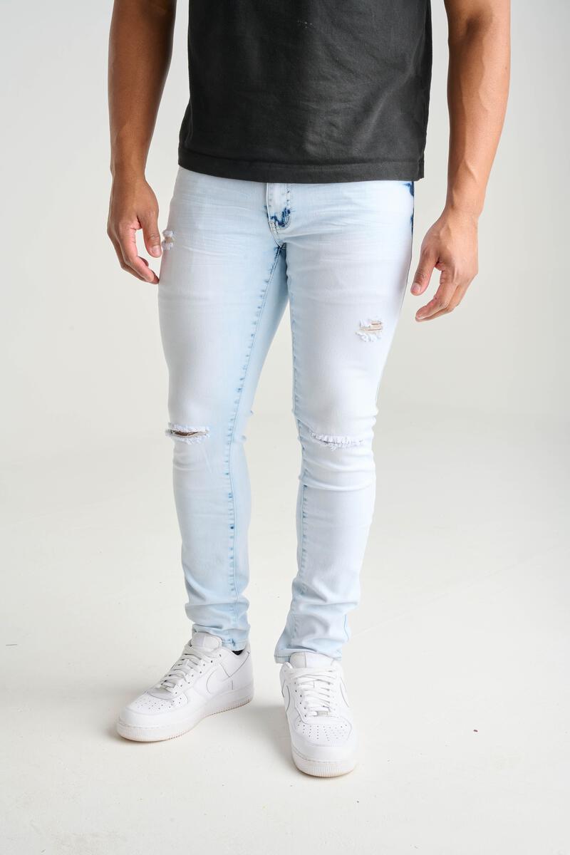 Super skinny jeans mens ripped deals