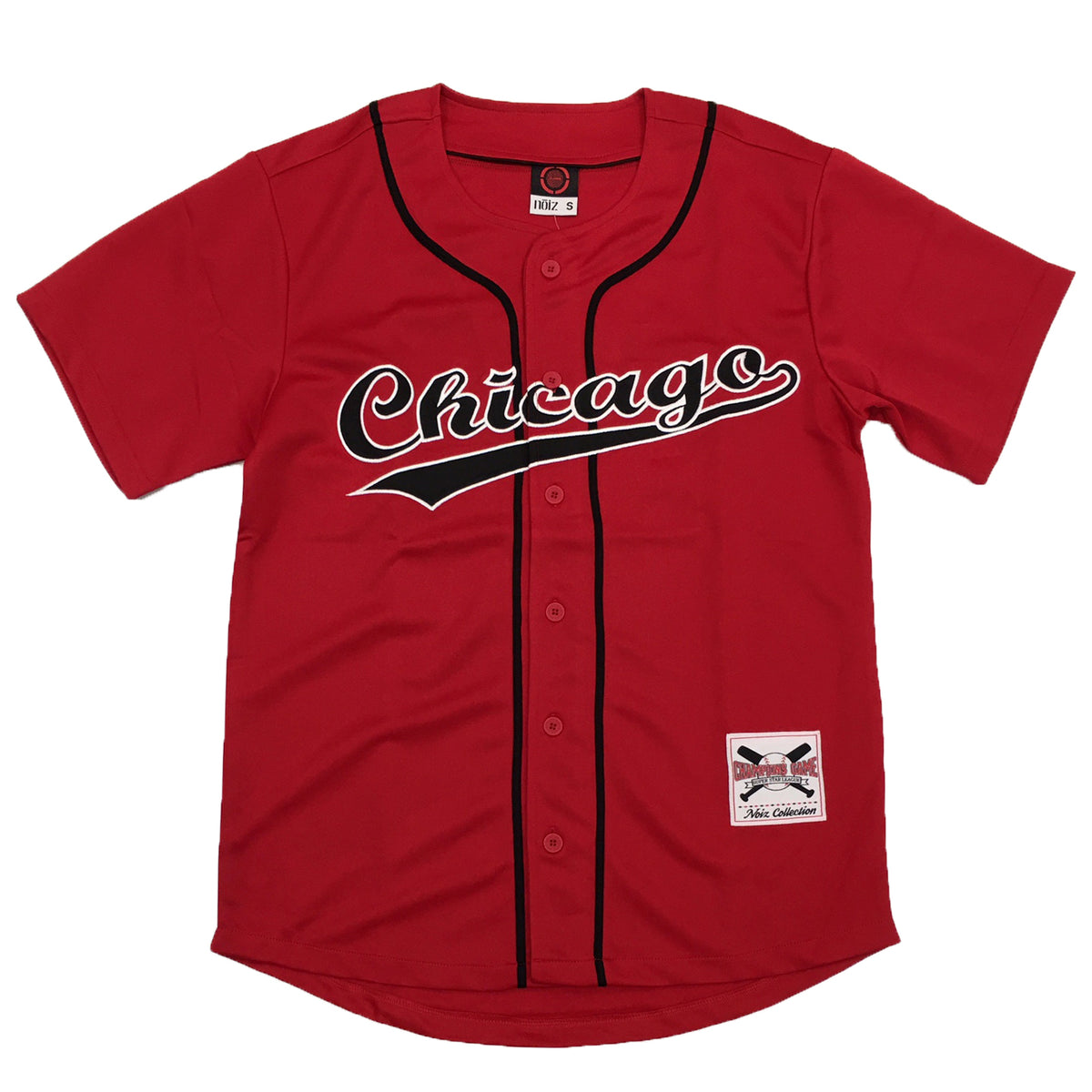 Noiz Chicago Baseball Jersey (Black/White) XL