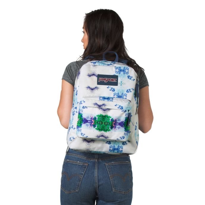 JANSPORT SUPERBREAK BACKPACK FLAMINGO GARDEN