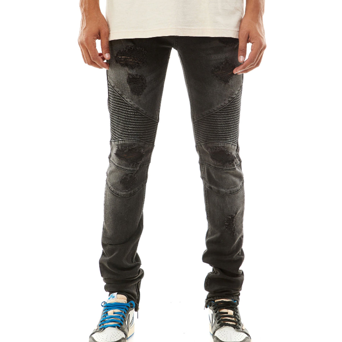 Purple Brand New Fade Slim Jeans-BLACK - Civilized Nation