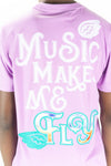 Rebel Minds Music Fly Tee (Lavender)