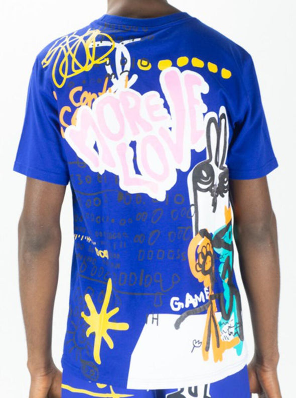 Rebel Minds More Love Graphic Tee (Blue)