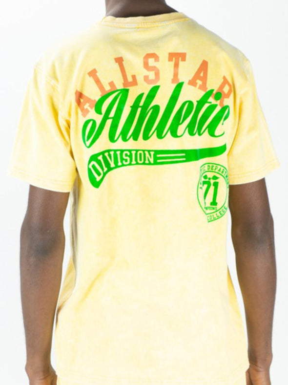 Rebel Minds Acid Washed Allstar Tee (Yellow)