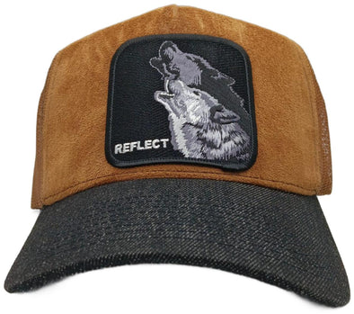 H2H Reflect Turcker Hat (Black/Brown Suede)