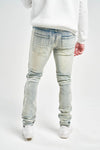 Spark Slim Fit Stretch Jeans with 3D Crinkle & Repair (Tint)