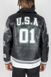 Rebel Minds USA Eagle PU Jacket