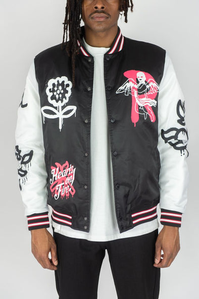 Rebel Minds Angel Wing Puff Jacket (Black)