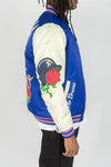 Rebel Minds Catch Feeling Patch Embroidered Puff Jacket (Royal)