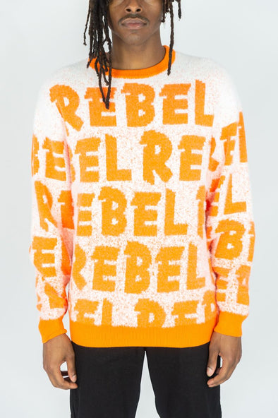 Rebel Minds Crewneck Sweater (Orange)