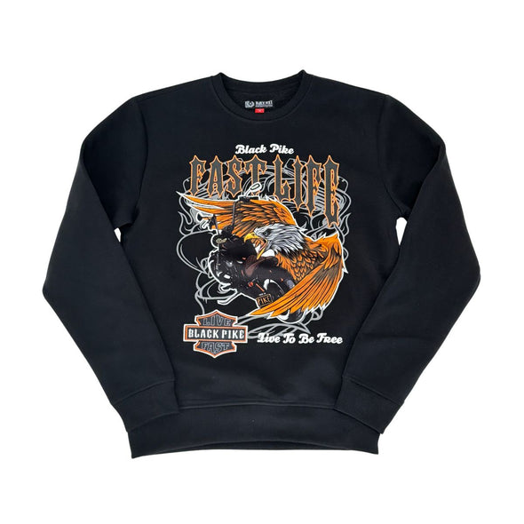 Black Pike Fast Life Crewneck (Black)