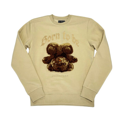 Black Pike Born To Be Bear Crewneck (Khaki)