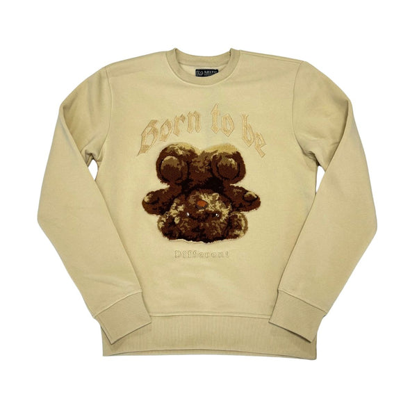 Black Pike Born To Be Bear Crewneck (Khaki)