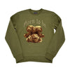 Black Pike Born To Be Bear Crewneck (Olive)