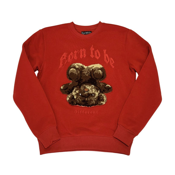 Black Pike Born To Be Bear Crewneck (Red)