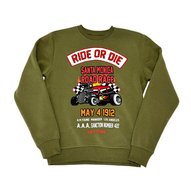 Black Pike Ride or Die Crewneck (Olive)