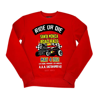 Black Pike Ride or Die Crewneck (Red)