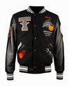 TOP GUN® "SHARK" VARSITY JACKET (Black)