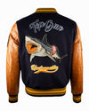 TOP GUN® "SHARK" VARSITY JACKET (Navy)