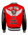 TOP GUN® NEW "FLYING LEGEND" VARSITY JACKET (Red)