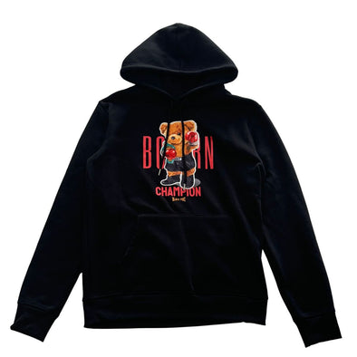 Black Pike Champion Patch Embroidered Hoodie (Black)