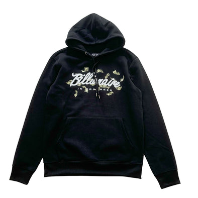 Black Pike Billanarie Patch Embroidered Hoodie (Black)