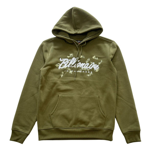 Black Pike Billanarie Patch Embroidered Hoodie (Olive)