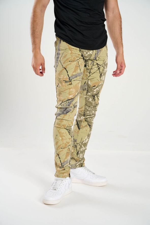 Spark Stretch Camo Jean (Grey)