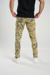 Spark Stretch Biker Camo Jean (Grey)