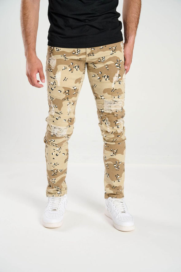 Spark Stretch Biker Camo Jean (Desert)