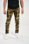 Spark Stretch Biker Camo Jean (Wood Camo)