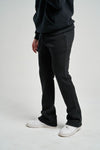 Taker Essential Premium Fleece Stacked Pants (Black)