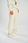 Taker Essential Premium Fleece Stacked Pants (Cream)