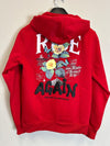 Highly Undrtd Rise Again Puff Print Hoodie (Red)