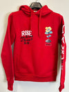 Highly Undrtd Rise Again Puff Print Hoodie (Red)