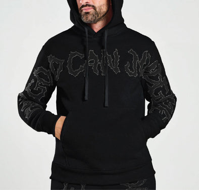 Spark Only God Can Judge Me Hoodie (Black/Black)