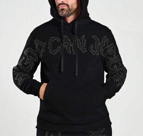 Spark Only God Can Judge Me Hoodie (Black/Black)