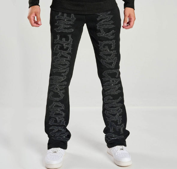 Spark Only God Can Judge Me Fleece Pant (Black/Black)