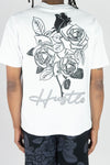 Rebel Minds Hustle Rose Oversized Tee (White)