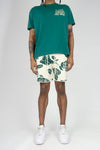 Rebel Minds Hustle Rose Oversized Tee (Hunter Green)