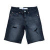 Royal Blue Jean Short (Black)