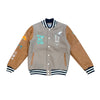 Highly Undrtd New Biggining Varsity Wool Jacket (Taupe)