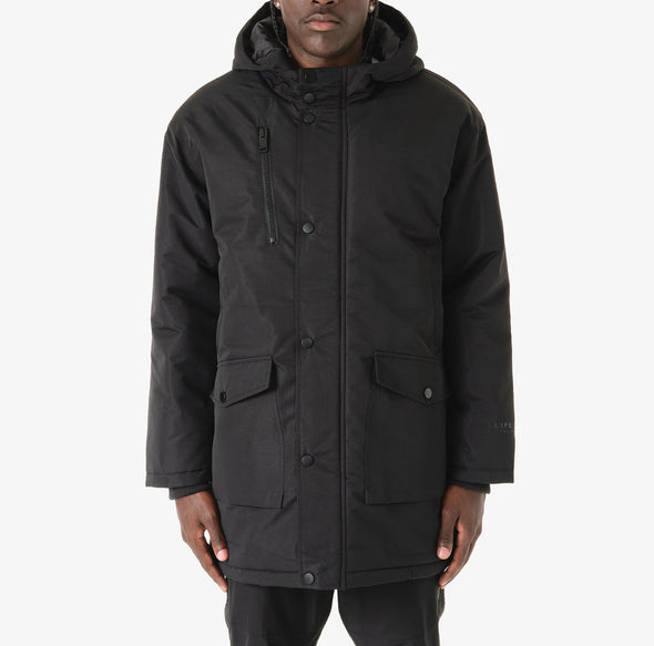 Life Code Long Padding Jacket (Black)