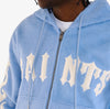 Copper Rivet Saints Mohair Hoodie (Light Blue)