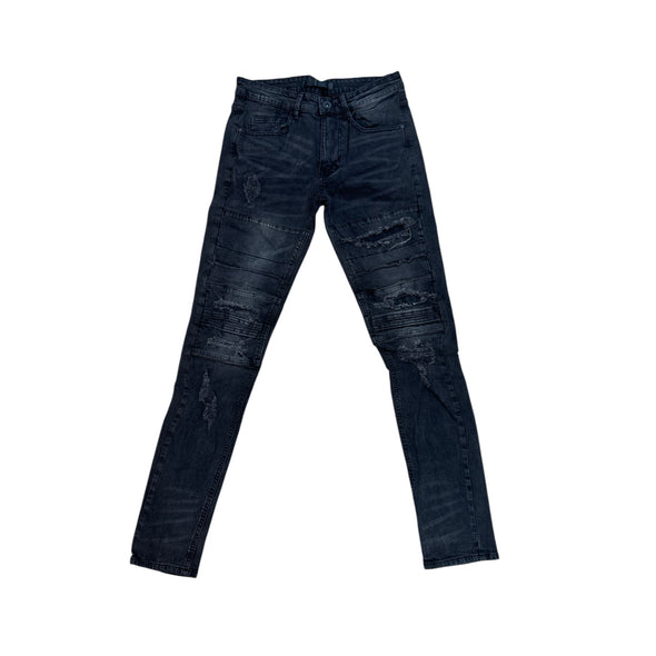 KDNK Ripped Denim Jean (Black)