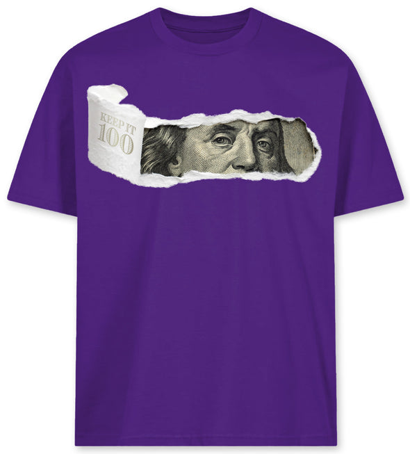 US Cotton Keep it 100 Tee (Purple)