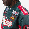 Copper Rivet Racing Nylon Patched Jacket (Hunter Green)