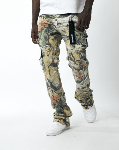 Kindred Stacked Cargo Pocket Jean (Ginko Tree Camo)