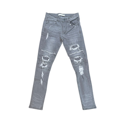 KDNK Ripped Denim Jean (Grey)