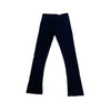 Royal Blue Fleece Stacked Pant (Black)